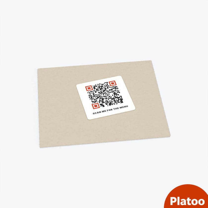QR code apron patch for staff